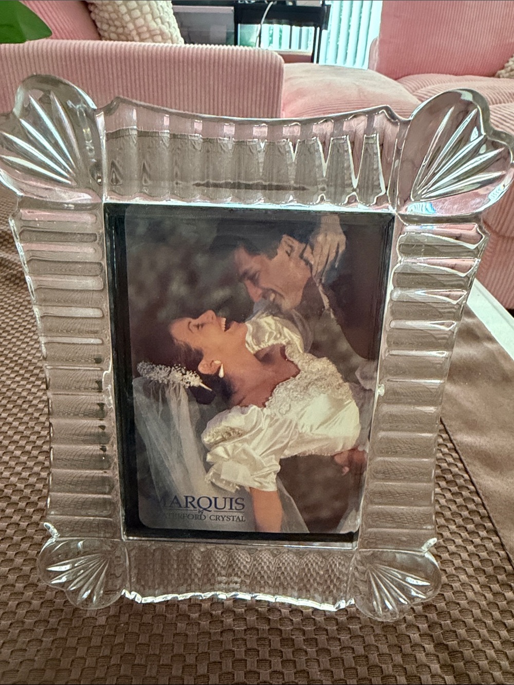 Clear Glass Picture Frame - Marquis Crystal Style